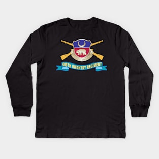 408th Infantry Regiment - DUI w Br - Ribbon X 300 Kids Long Sleeve T-Shirt